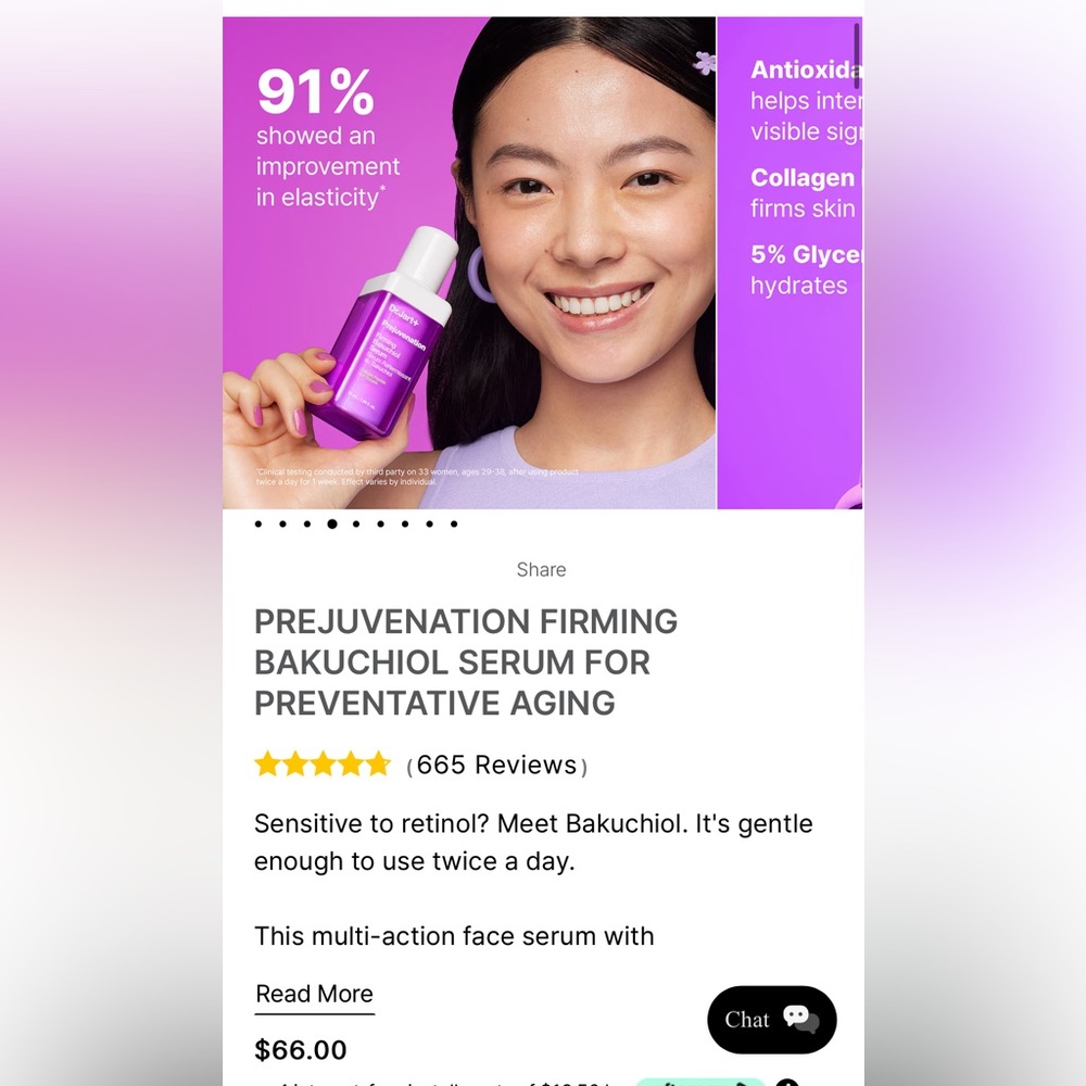 Dr.Jart+ PREJUVENATION FIRMING BAKUCHIOL SERUM FOR PREVENTATIVE AGING - Picture 2 of 5